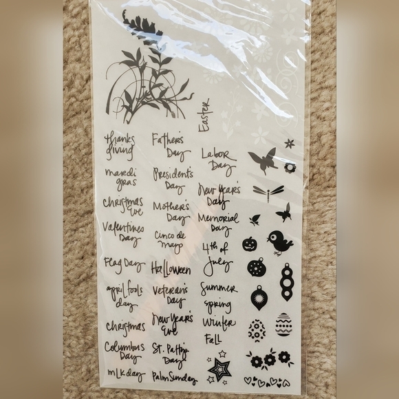 Assorted Rub-On Scrapbooking Stickers - Picture 5 of 11